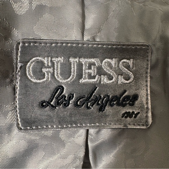 Guess Ladies Faux Fur 3/4 Sleeve Jacket Black & White Fur Size Medium - Picture 12 of 16